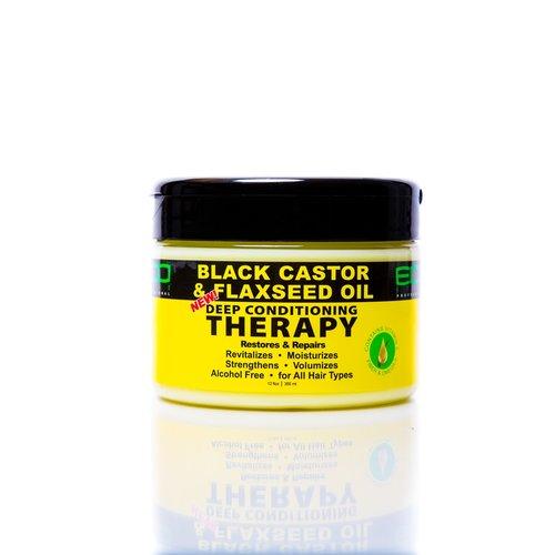 Eco Styler black castor & flaxseed oil deep conditioning therapy 12oz | BeautyFlex UK