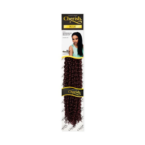 Cherish Bohemian bulk braid 20 Inch braiding crochet hair extensions 99J