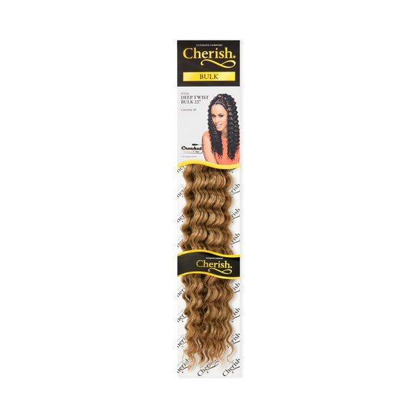 Cherish Deep Twist Bulk 22 inch Crochet Braiding Hair 27 Honey Blonde | BeautyFlex UK