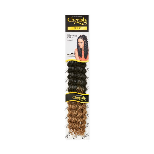 Cherish Deep Twist Bulk 22 inch Crochet Braiding Hair DE 30 | BeautyFlex UK