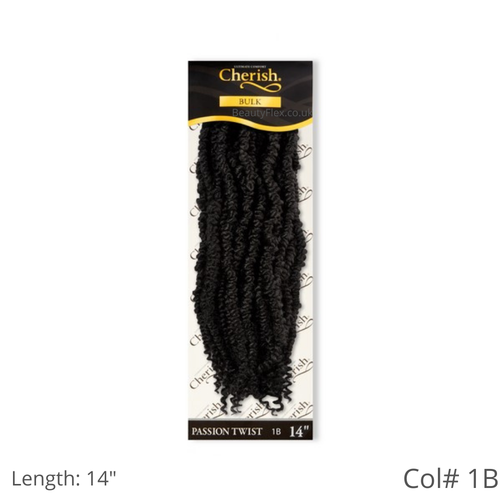 Cherish Passion Twist Crochet Hair Braid 14 inch-18 inch 1B | BeautyFlex UK