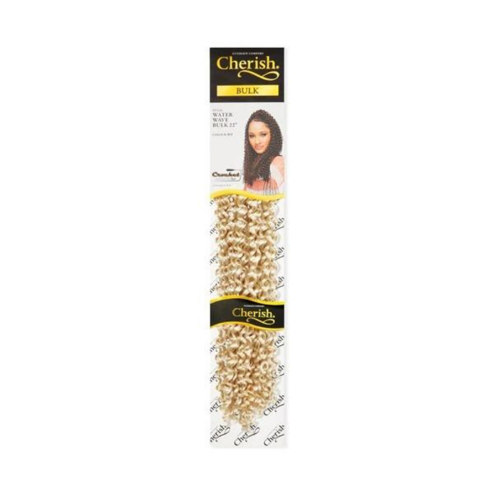 Cherish Water Wave Bulk 22 inch Crochet Braiding Hair - 613 Blonde | BeautyFlex UK