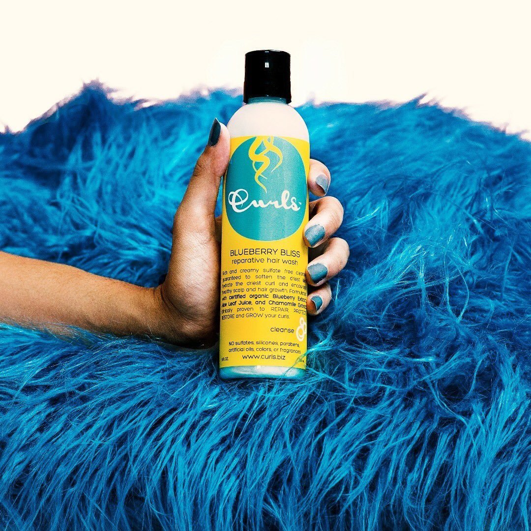 Curls Blueberry Bliss Reparative Hair Wash 8oz | BeautyFlex UK
