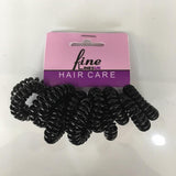 Fine Lines Spiral Bobble Black 12pack 6004-B | BeautyFlex UK
