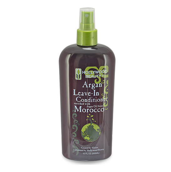 Hollywood Beauty Moroccan Argan Oil Leave in Conditioner 355ml | BeautyFlex UK