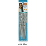 Impression 4x Pre Stretched Braiding Hair Super Ultra Braid - Silver Grey | BeautyFlex UK