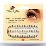 Ultra Knot Free Individual Eyelashes Cluster Lashes By Beautizone - MEDIUM 10MM | BeautyFlex UK