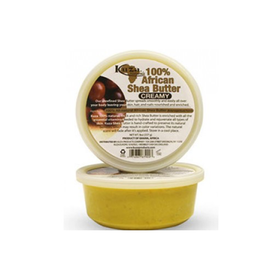 Kuza 100 % African Shea Butter Yellow-Creamy 227g