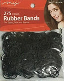 Magic Collection 275Pcs Black Rubber Band # 2751BLK