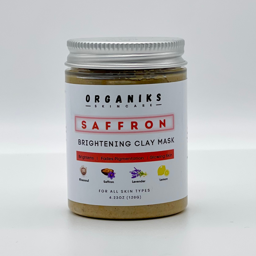 Organiks Saffron Brightening Clay Mask 120g | BeautyFlex UK