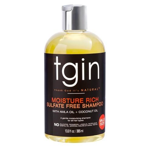 TGIN Moisture Rich Sulfate Free Shampoo For Natural Hair -13 fl oz