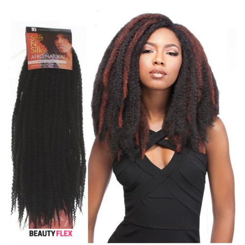 Sensationnel Soft N Silky Afro Kinky Twist Braid All Colors | BeautyFlex UK