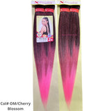 Xpression Ultra Braid Pre-Stretched Braiding Hair Ombre Colour Cherry Blossom