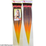 Xpression Ultra Braid Pre-Stretched Braiding Hair Ombre Colour Sunset