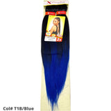 Xpression Ultra Braid Pre-Stretched Braiding Hair Ombre Colour T1B/Blue