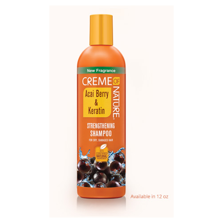 Creme Of Nature Acai Berry and Keratin Strengthening shampoo 354 g | BeautyFlex UK