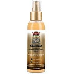 African Pride Black Castor Oil Heat Protectant Spray 118ml | BeautyFlex UK