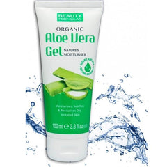 Beauty Formulas Organic Aloe Vera Gel Natures Moisturiser 100ml | BeautyFlex UK