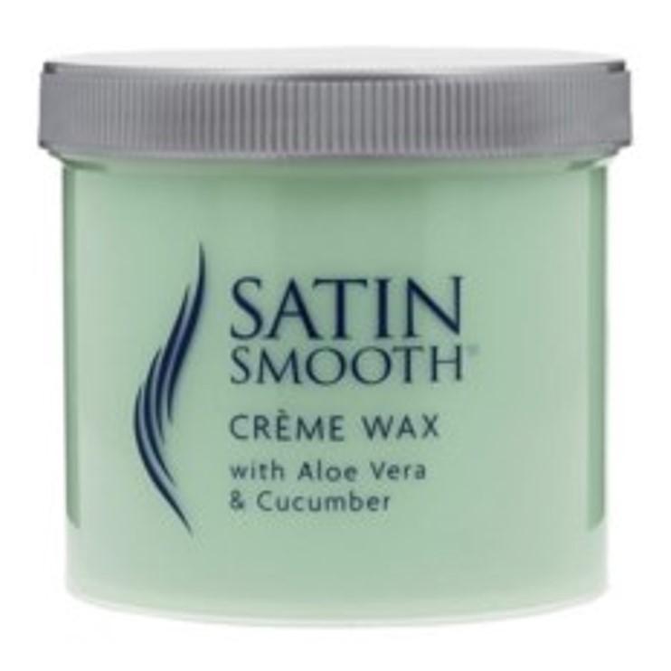 Satin Smooth Creme With Wax Aloe Vera and Cucumber 425g | BeautyFlex UK