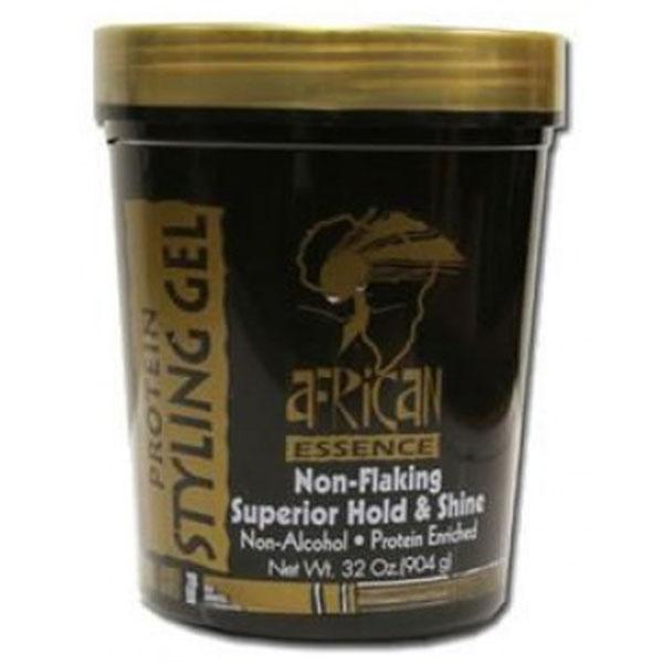 African Essence Non Flaking Superior Hold And Shine Gel Black 904g | BeautyFlex UK