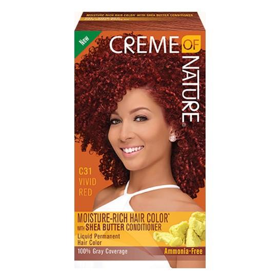 Creme of Nature Moisture Rich Hair Color with Shea Butter Conditioner C31 Vivid Red | BeautyFlex UK