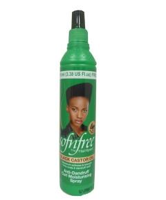 Sof N Free Black Castor Oil Anti-Dandruff Curl Moisturising Spray 250ml | BeautyFlex UK