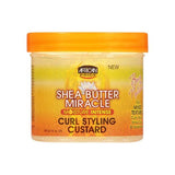 African Pride Shea Miracle Curl Styling Custard 340g | BeautyFlex UK