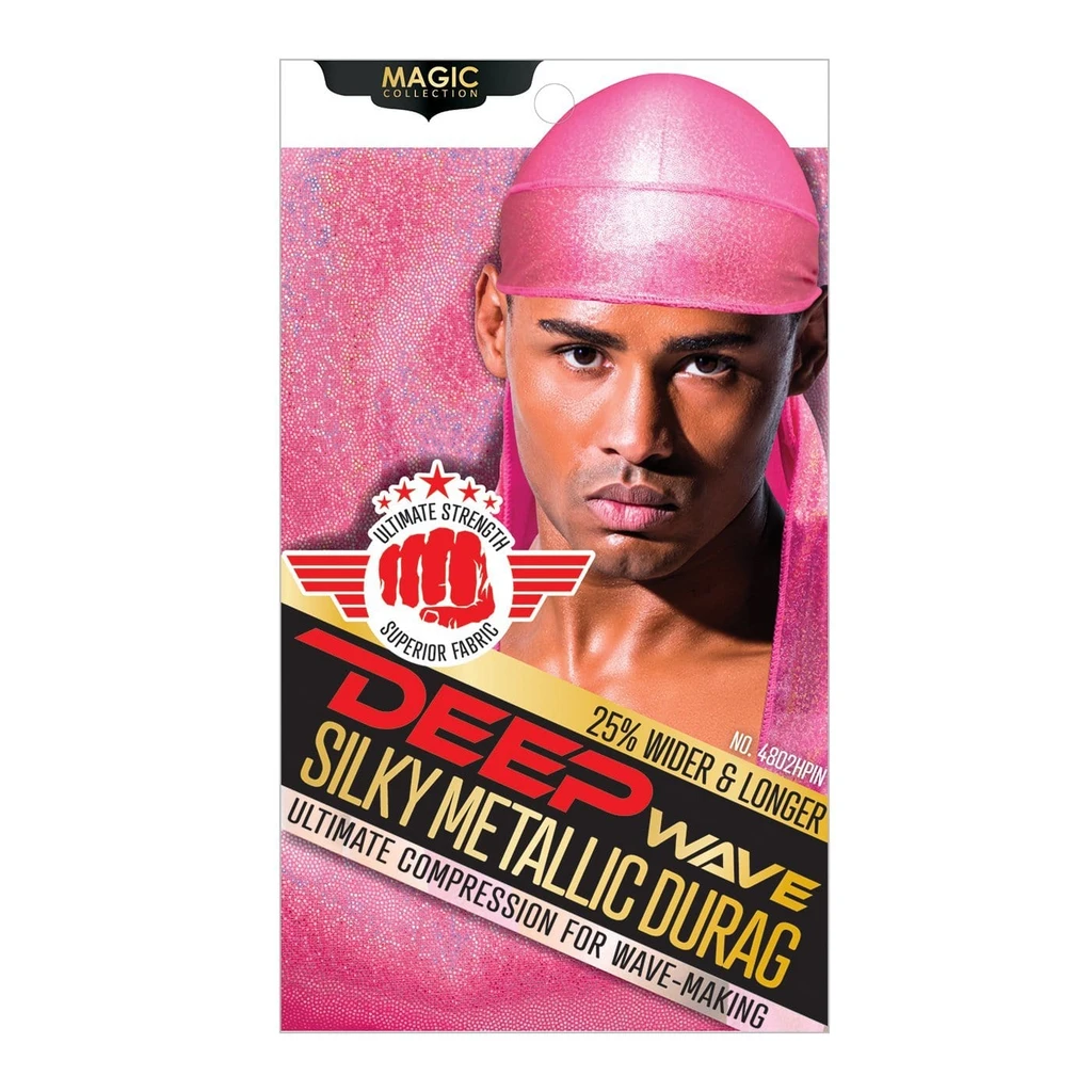 Magic Collection Deep Wave Silky Metallic Durag Reversible