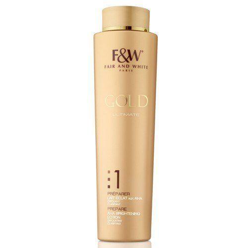 Fair and White Gold Ultimate AHA Brightening Lotion Step-1 350ml | BeautyFlex UK