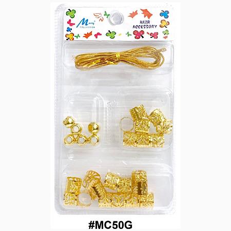 4in1 Dreadlock/Braids l Cord l Big/Small Clips l Golden Beads - Beauty Flex UK
