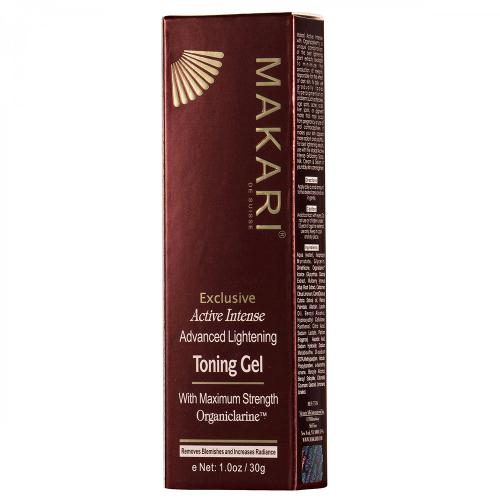 Makari Exclusive Active Intense Toning Gel 30g Packaging | BeautyFlex UK
