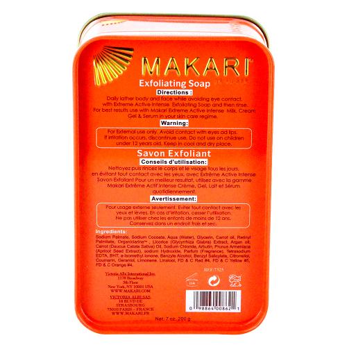 Makari Extreme Carrot & Argan Soap 200g Back | BeautyFlex UK