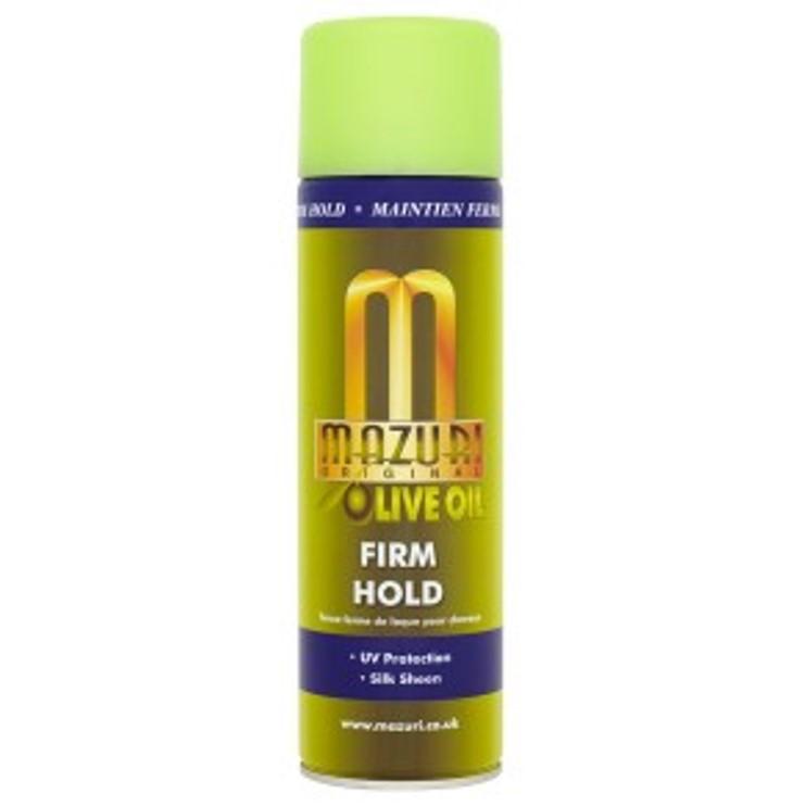 Mazuri Olive Oil Firm Hold Spray 500ml | BeautyFlex UK