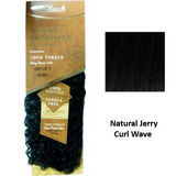 Rush Virgin Brazilian Glamour HH Natural Jerry Curl Wave Weave 10 inch - 18 inch | BeautyFlex UK
