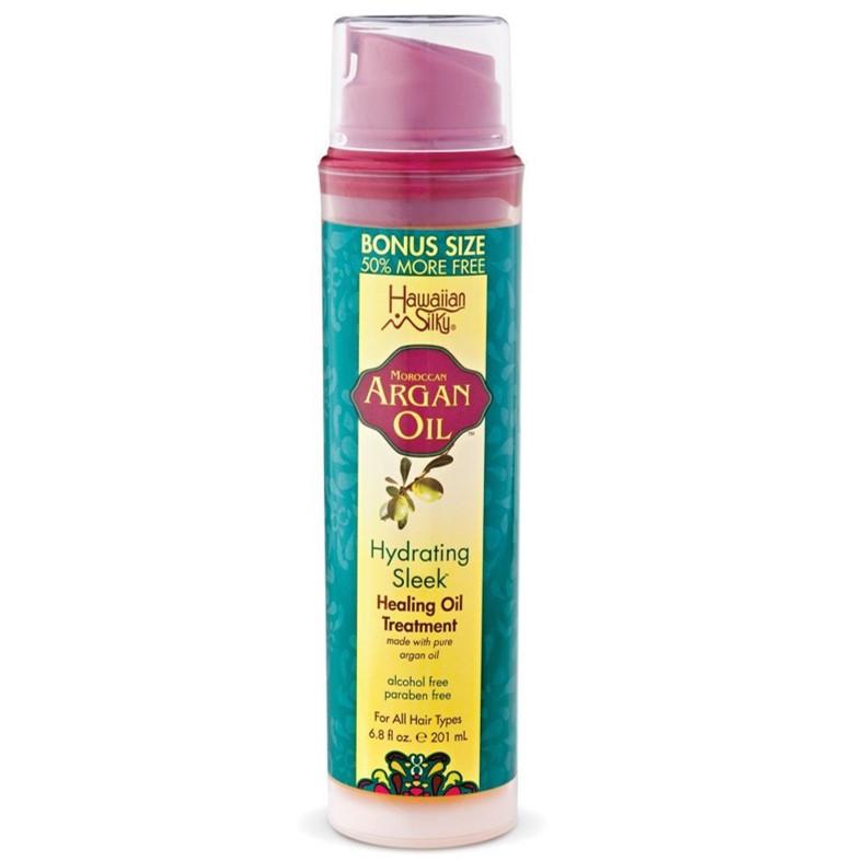 Hawaiian Silky Argan Oil Hydrating Sleek Healing Oil Treatment 201ml | BeautyFlex UK