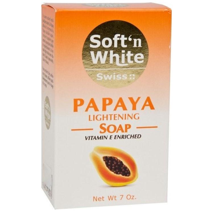 Soft' n White Papaya Soap 200g