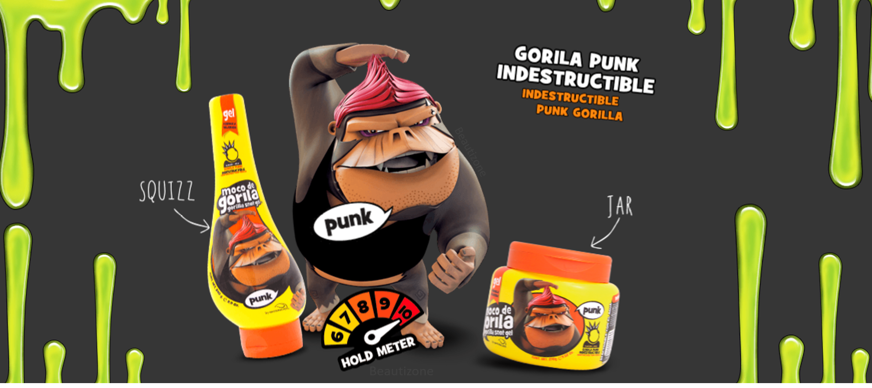 Moco de Gorila Punk Indestructible Banner | BeautyFlex UK