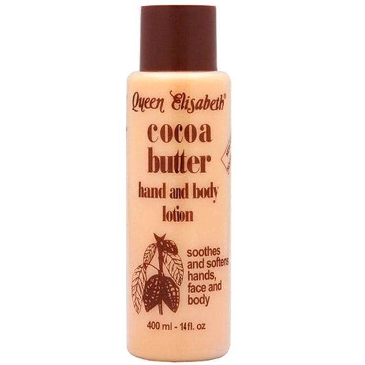 Queen Elisabeth Cocoa Butter Hand and Body Lotion 400ml | BeautyFlex UK