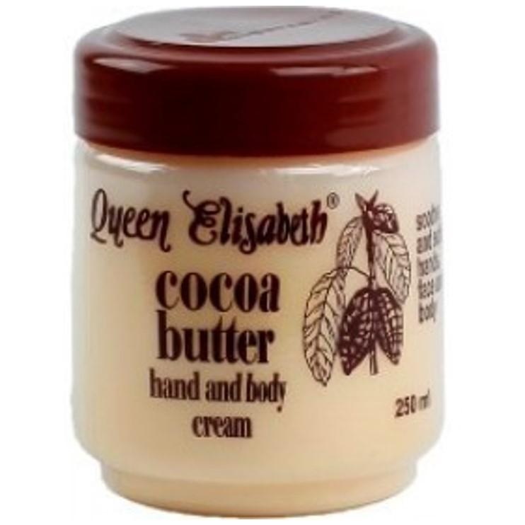 Queen Elisabeth Cocoa Butter Hand and Body Cream 250ml | BeautyFlex UK