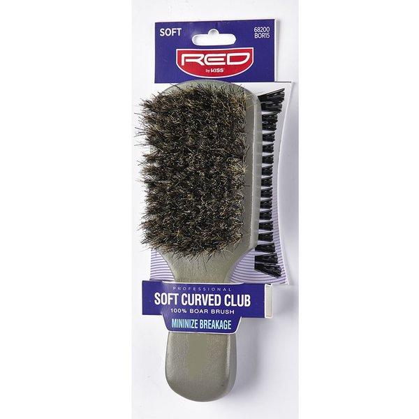 Red By Kiss Premium Soft Curved CLUB Brush (BOR15) | BeautyFlex UK