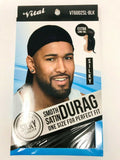 Vital for Men Du-Rag, Extra Long Tail Durag & Dome Caps (Black) VT6002SL-BLK - Beauty Flex UK