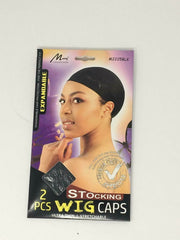 Murry Collection 2 Pcs Stocking Wig Caps M2225BLK | BeautyFlex UK