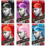 Red By Kiss Bow Vow X Power Wave Luxe Velvet Durag - All Colours | BeautyFlex UK