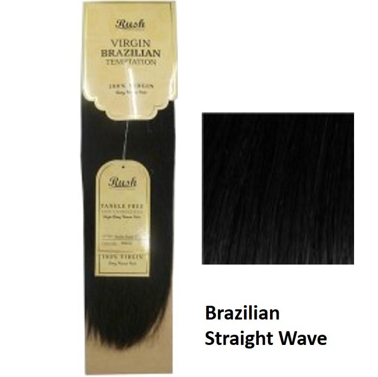 Rush Virgin Brazilian Temptation Straight Weave On Hair 8 inch - 26 inch | BeautyFlex UK
